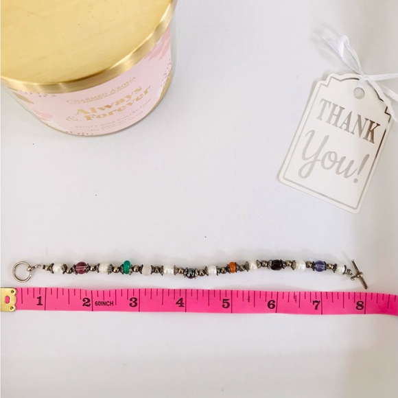 Artisan Freshwater Pearl & Glass Bead Bracelet - Picture 9 of 9